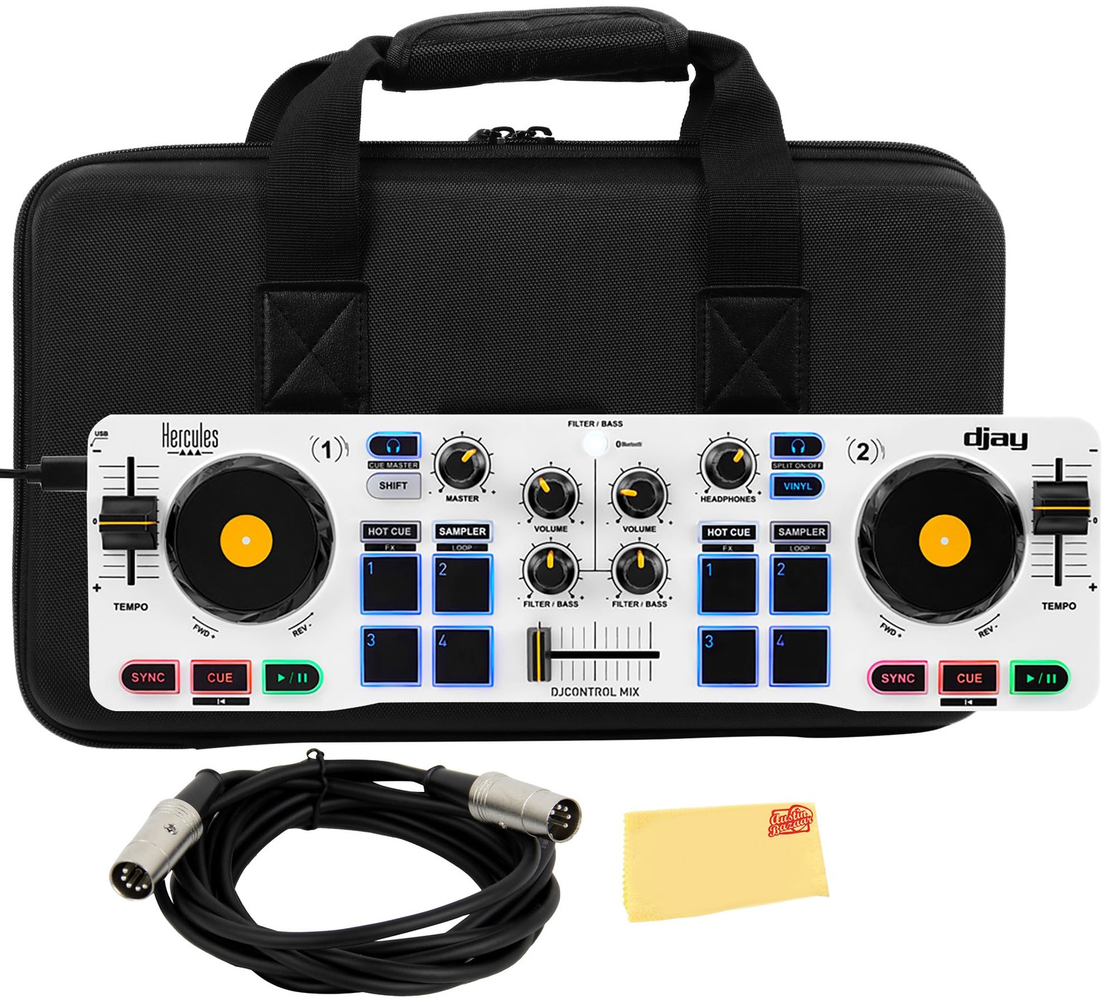 Hercules DJControl Mix - White w/ Case
