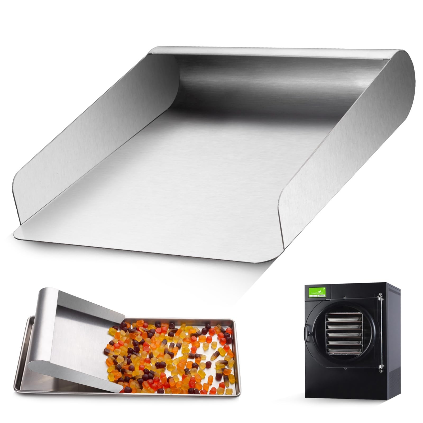 Metal Food Scoop for Harvest Right Freeze Dryer Medium and Small Trays, Perfe...