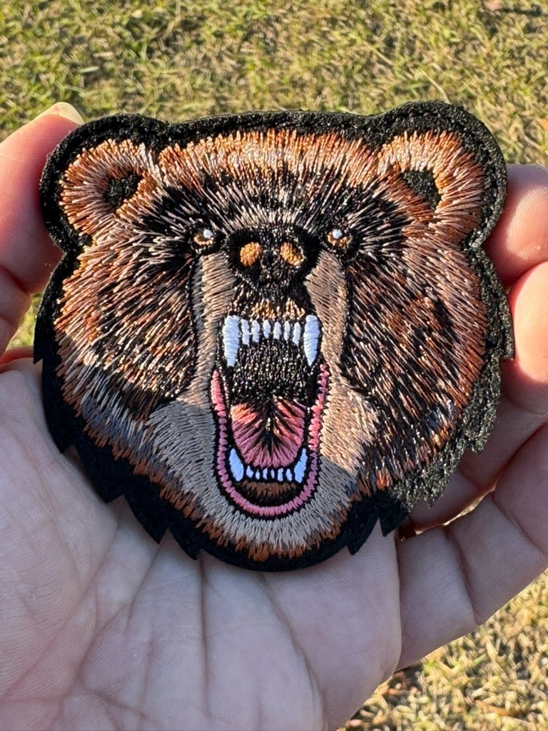 Angry Bear Tactical Morale Patch Hook And Loop Military Patch