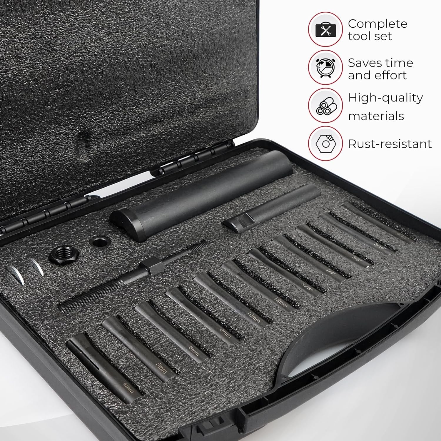 18pcs 95400 in-Line Dowel Pin Puller Master Set Includes Both SAE and Metric