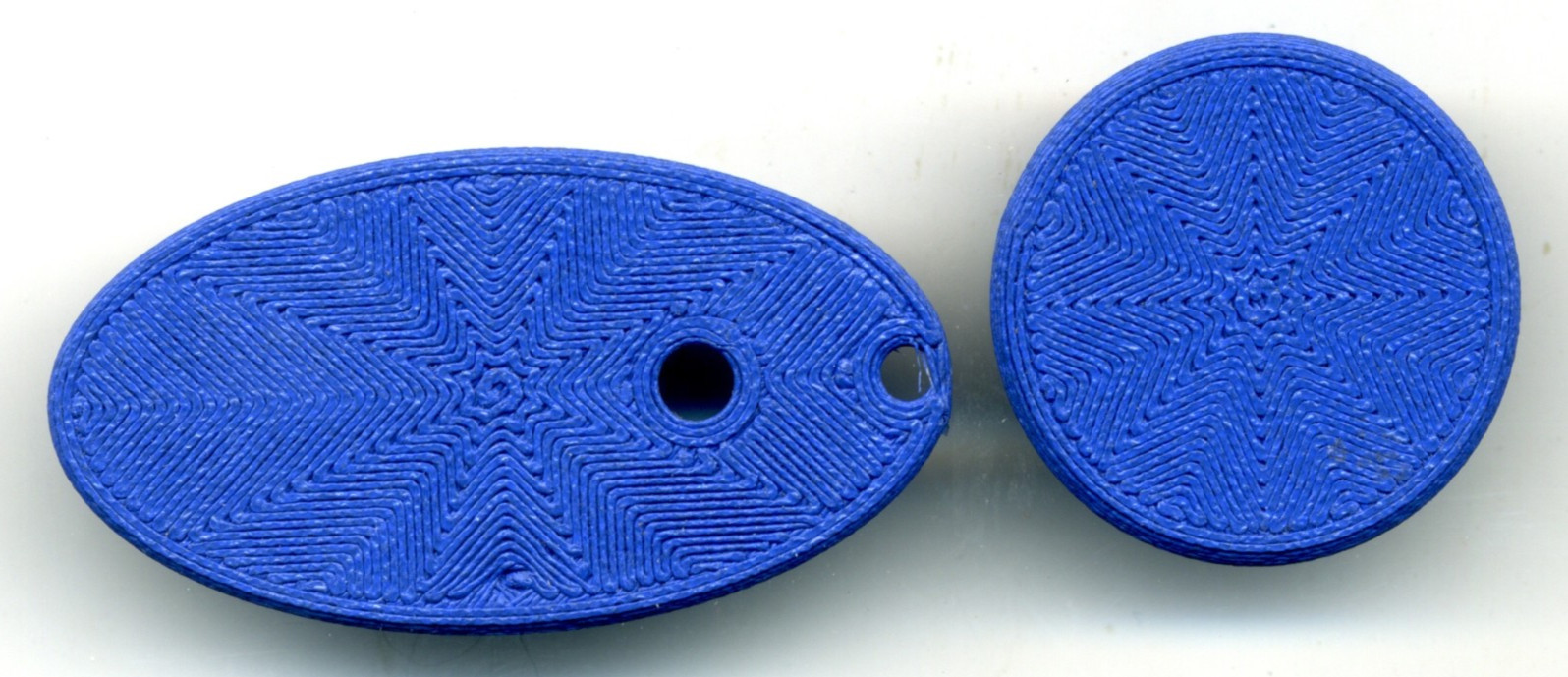 Matte blue PLA-CF paddle and knob for Vibroplex Original key- Ham Morse code