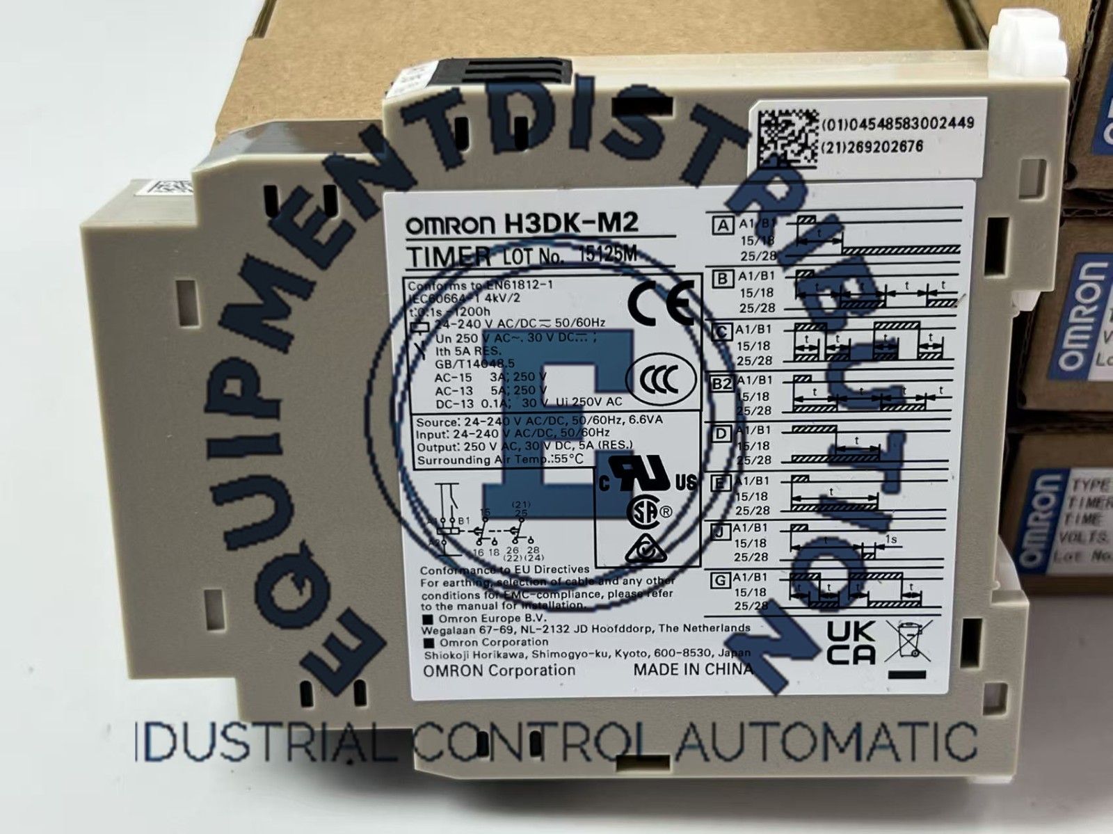 1PC Omron H3DK-M2 Timer Relay 24-240VAC/DC H3DKM2 New