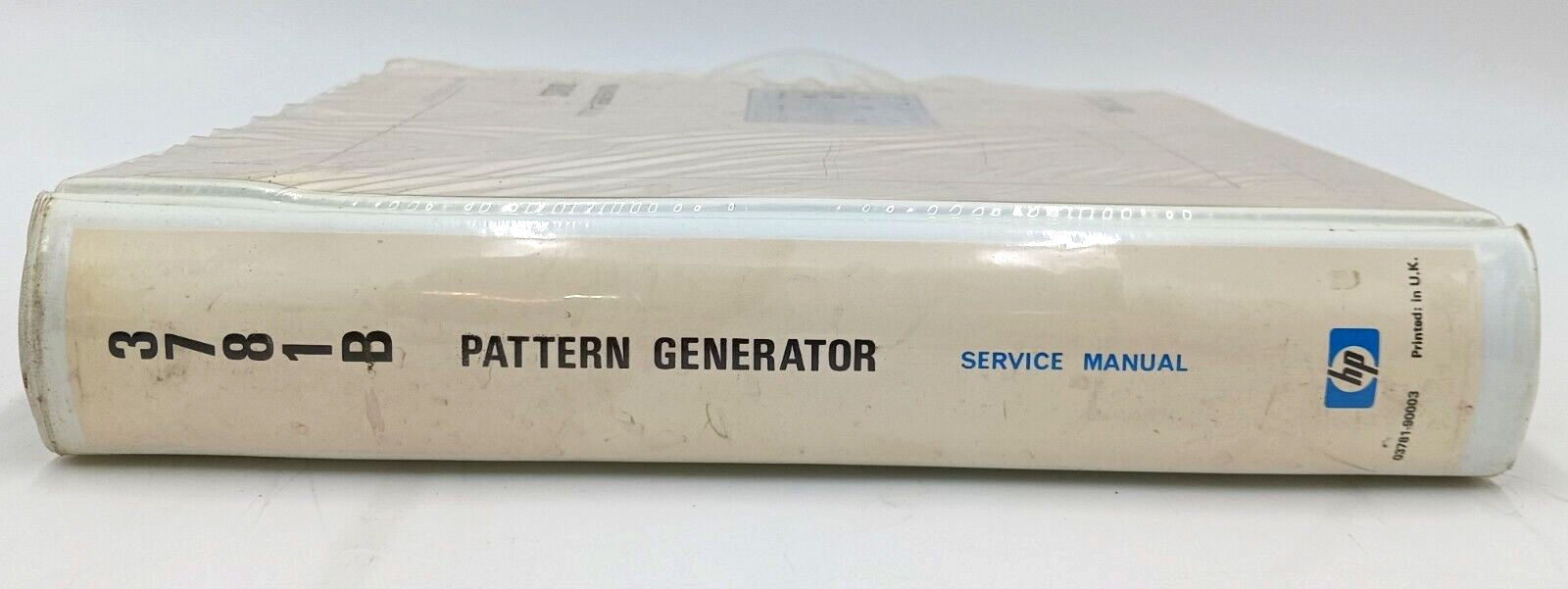 Hewlett Packard Service Manual 3762A Data Generator