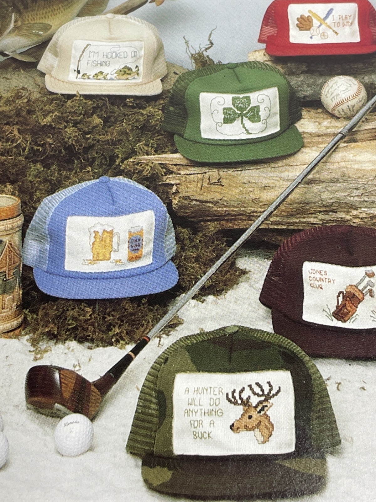 Seebo's Creations Hats & Hobbies Cross Stitch Pattern