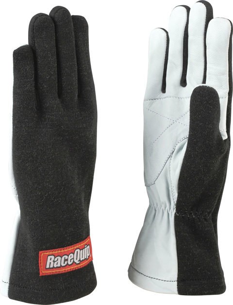 RaceQuip Black Basic Race Glove Large for Automotive Performance