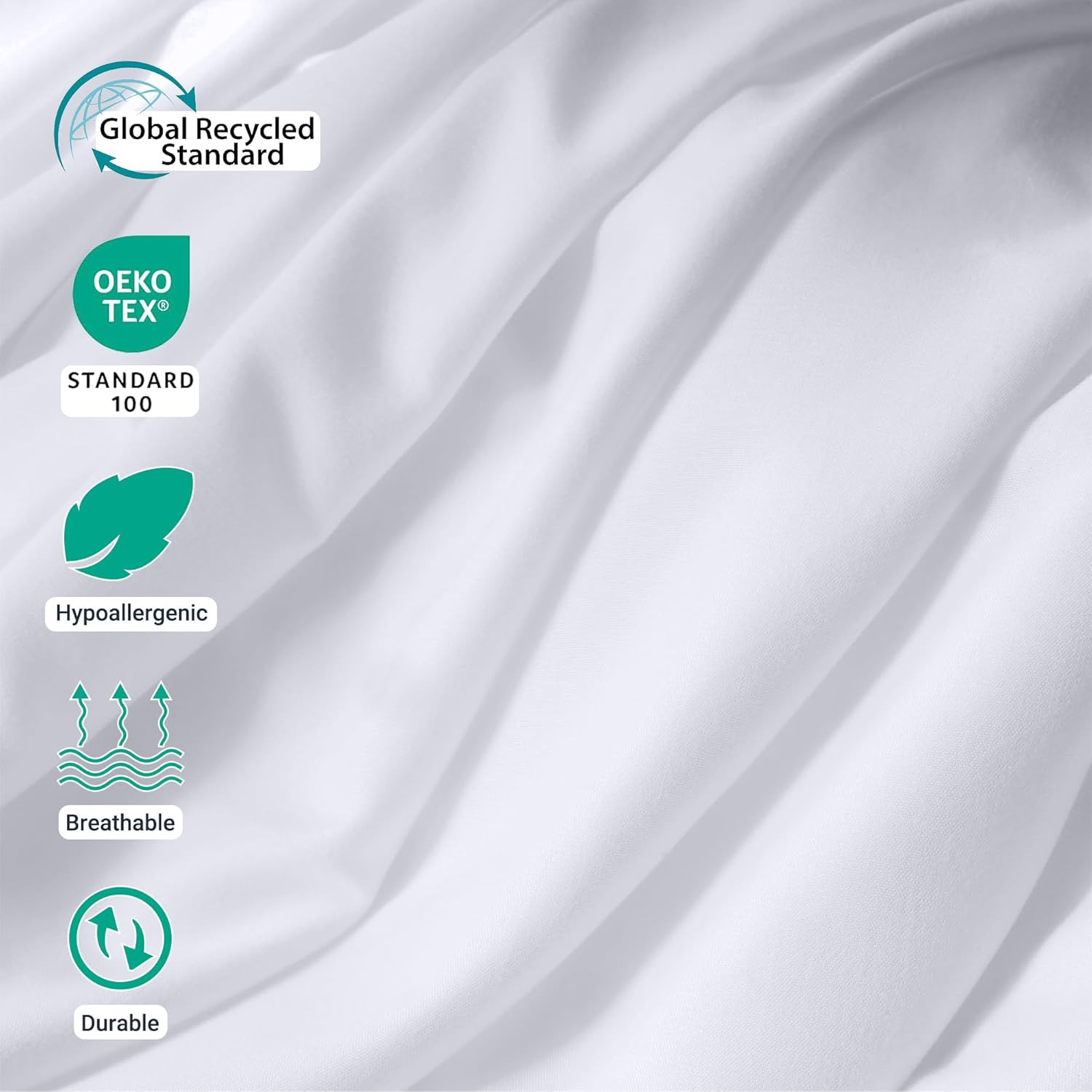 ZPECC White Bulk Flat Sheets Only Full Size 6 Pack, Easy Sort Top Bed Sheet by C
