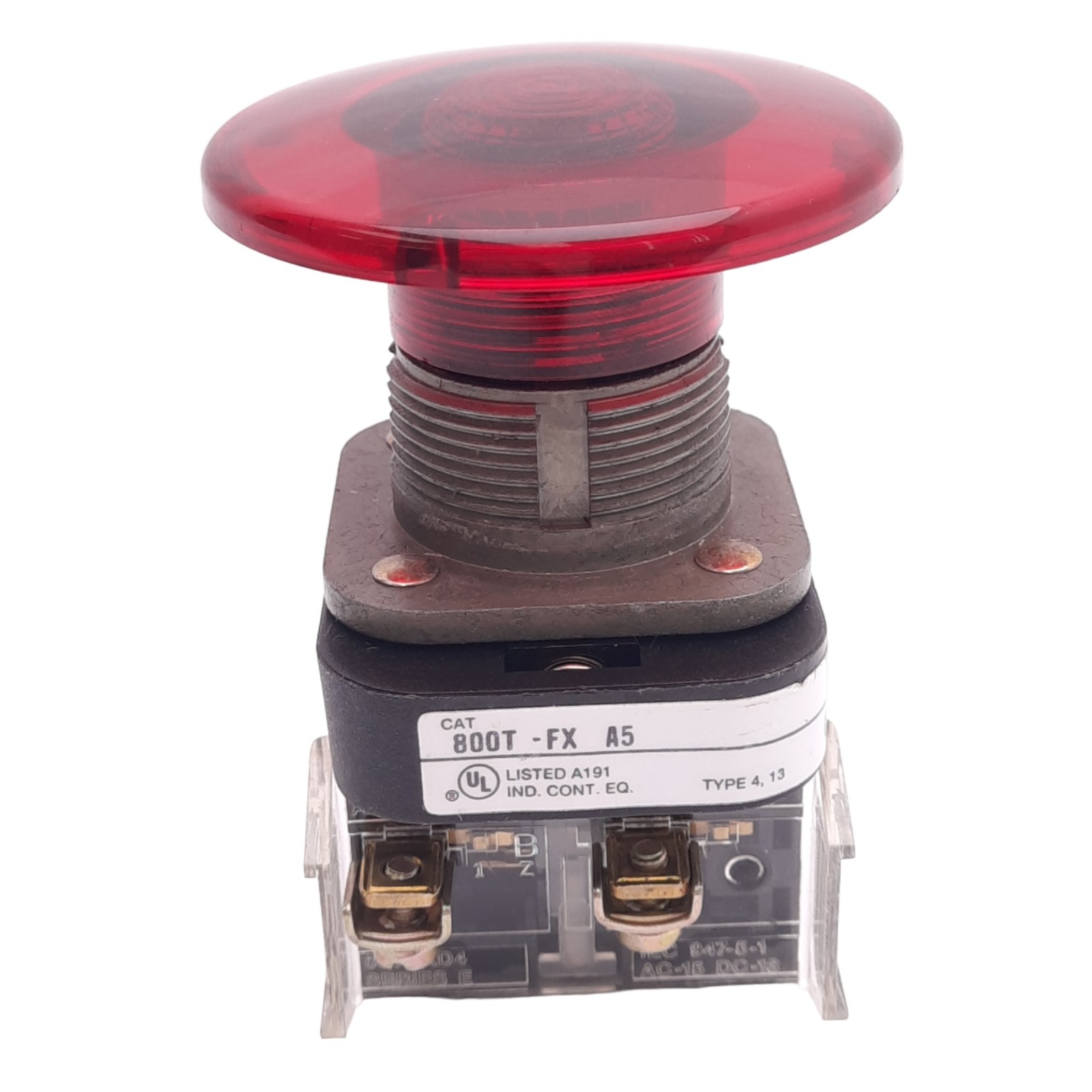 Allen Bradley 800T-FXA5 Push/Pull E-Stop Button, ø30mm, 2NCLB, 600V 10A Max