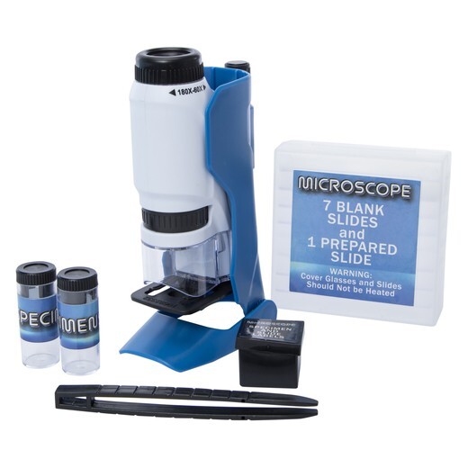 Microscope Science Kit Kids Starter Compound Microscope Portable Science Kit