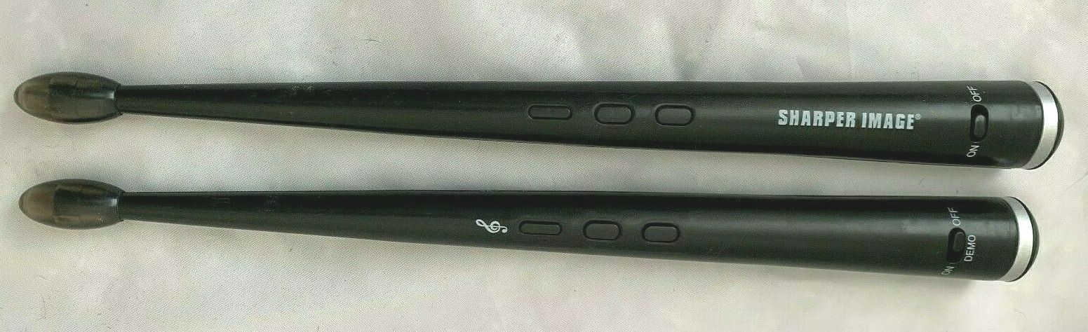 Black Sharper Image 14" Digital Drum Sticks Motion Activated Snare Cymbal Sounds