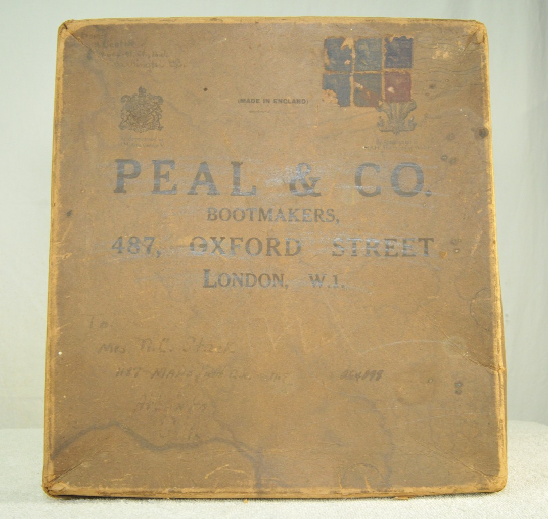 Vintage 1930s PEAL & Co. Bootmakers Cardboard Shipping Box London England