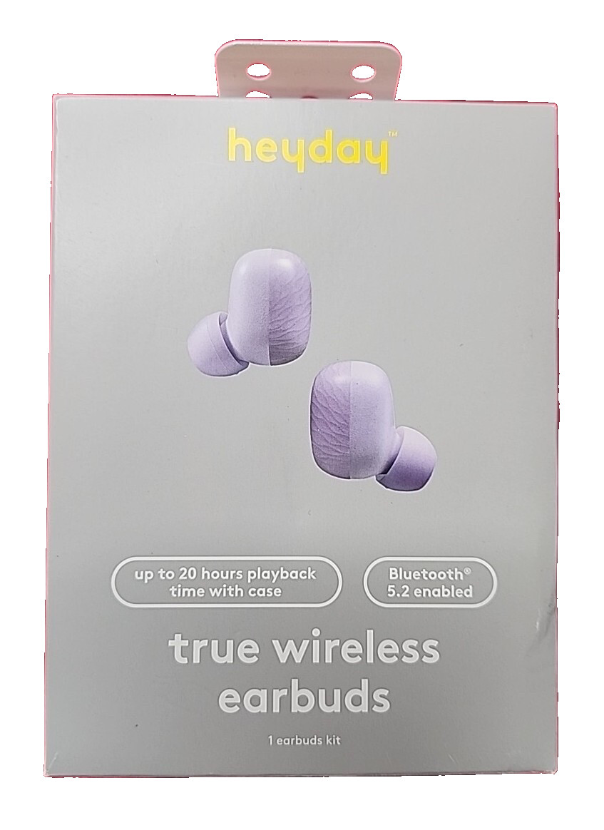 Heyday True Wireless Bluetooth Earbuds - Bluetooth 5.2, Touch Controls, 20-Hour