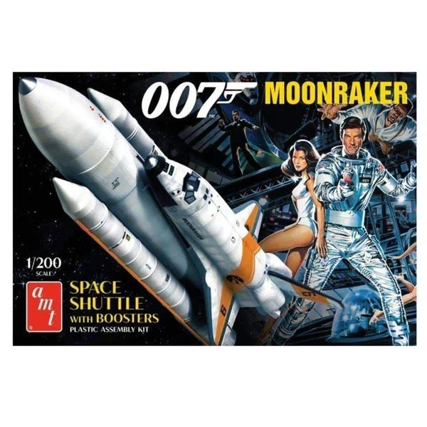 Amt MOONRAKER SHUTTLE/BOOSTERS James Bond 1/200 Model Kit MIB