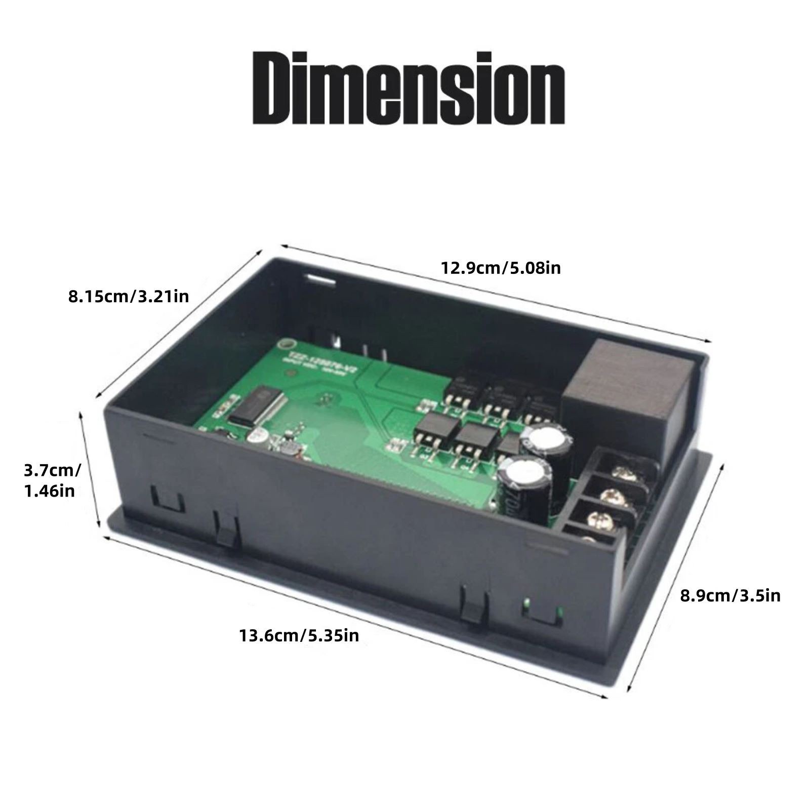 40A Digital PWM Controller DC 10-55V Motor w/ Timer Fwd/Rev LCD Display