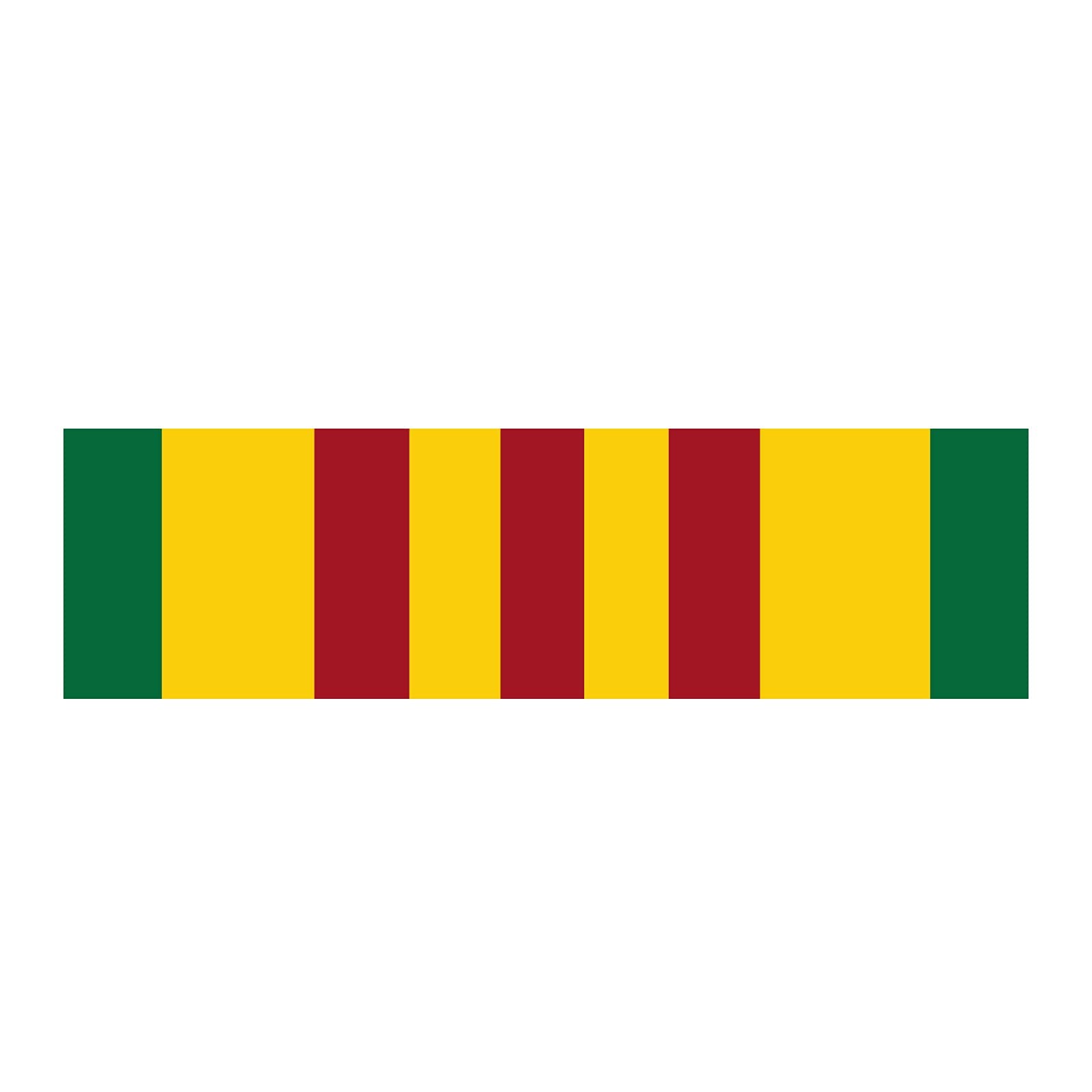 Vietnam War Veteran Service Ribbon Decal/Bumper Sticker Medium 6" x 2" Multi