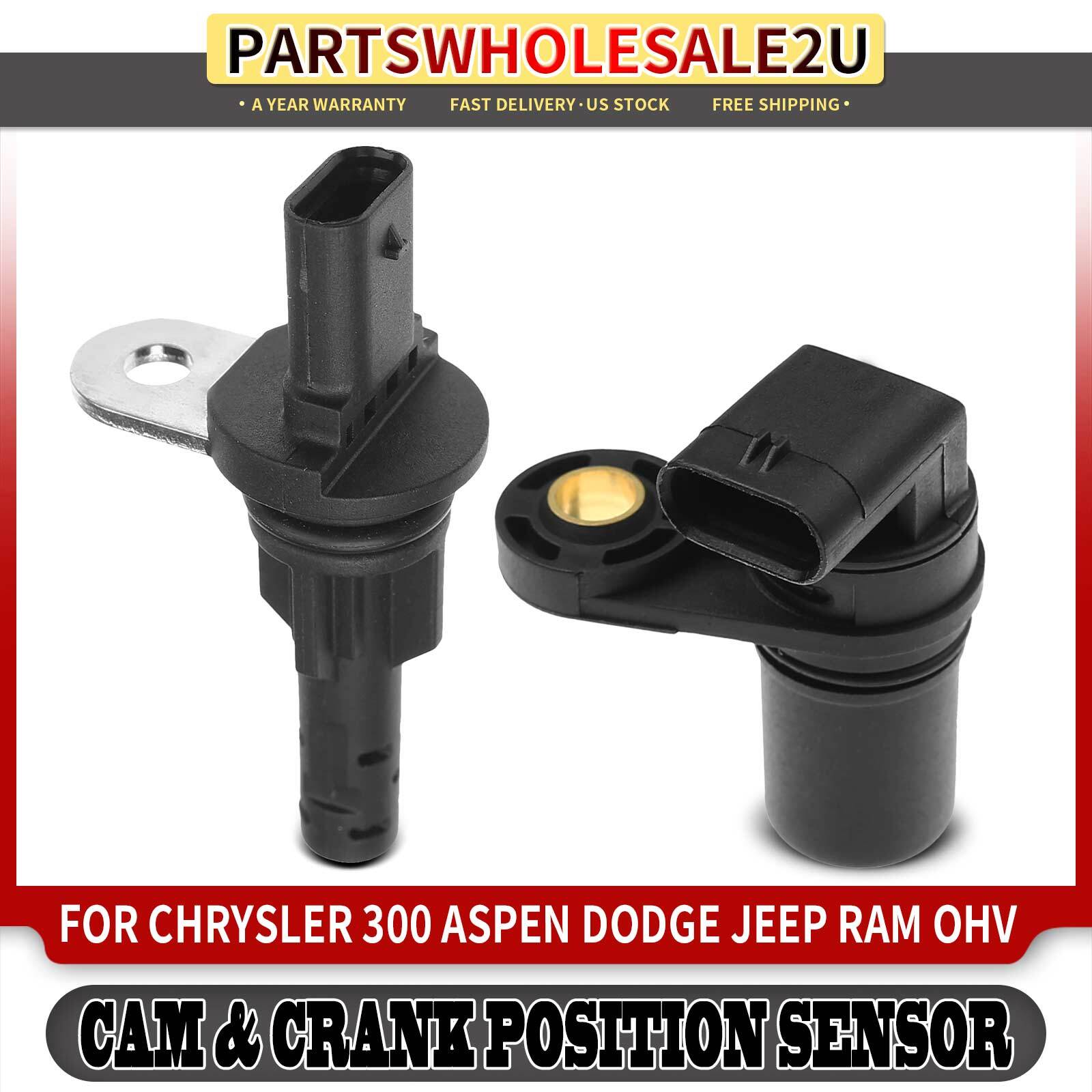 Camshaft & Crankshaft Position Sensor for Chrysler 300 Aspen Dodge Charger Jeep