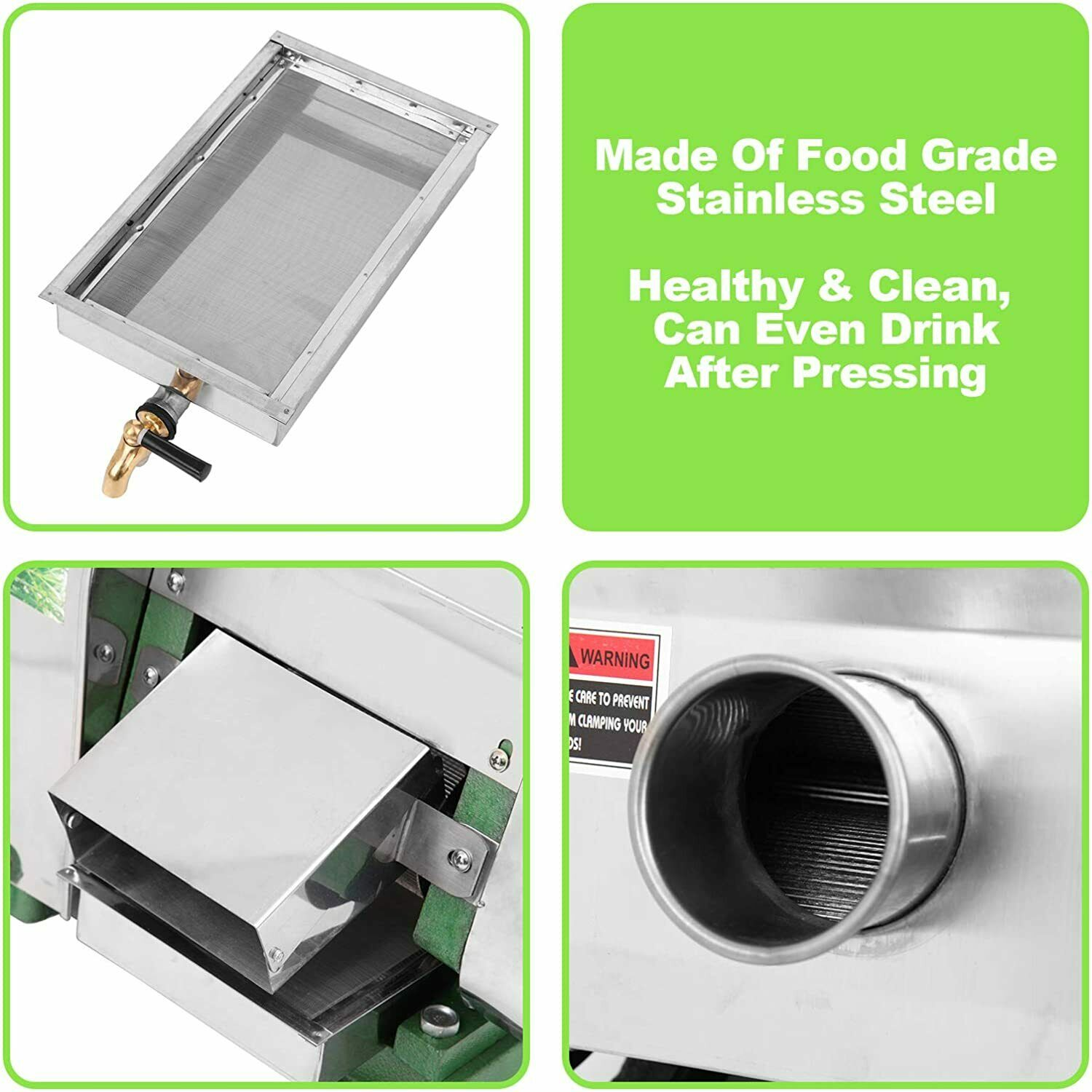Commercial Sugar Cane Juicer Machine Juice Squeezer SugarCane Press Extractor