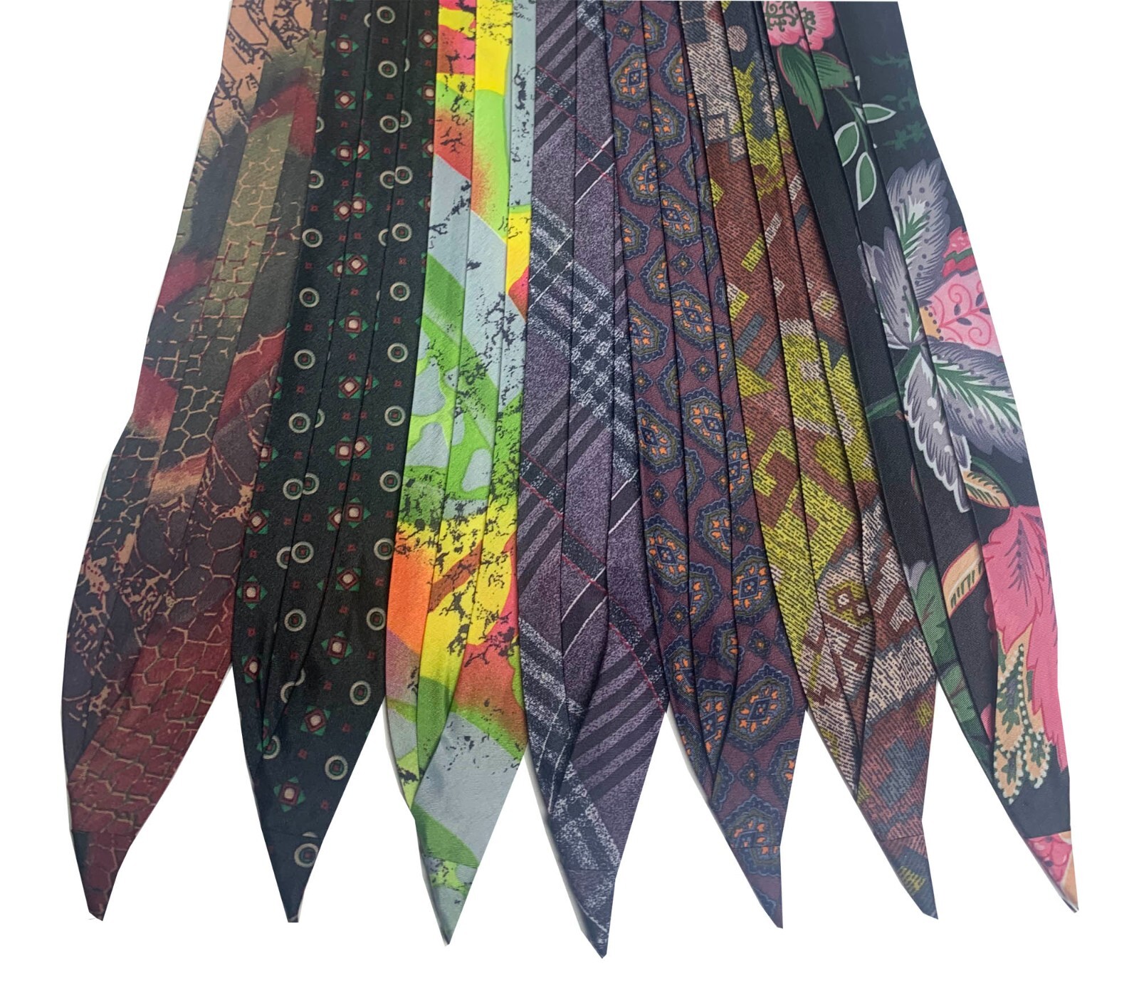 Hat Bands - 3-Pleat 100% Polyester Novelty Print with 2-End Hook-Final Sale