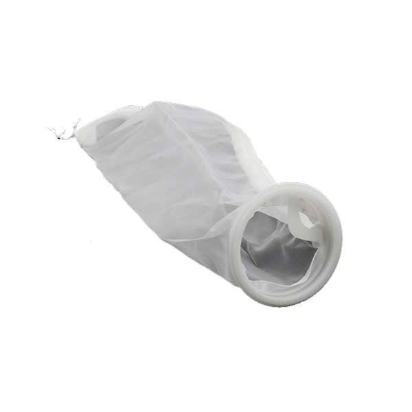4" x 14" Mesh Filter Bag w/ External Ring - 200 Micron