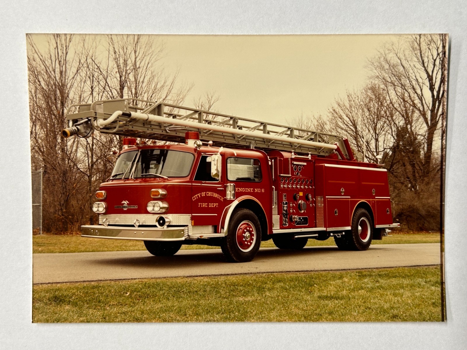Chubbuck ID 1982 American La France 75' Factory Fire Apparatus Photo A62