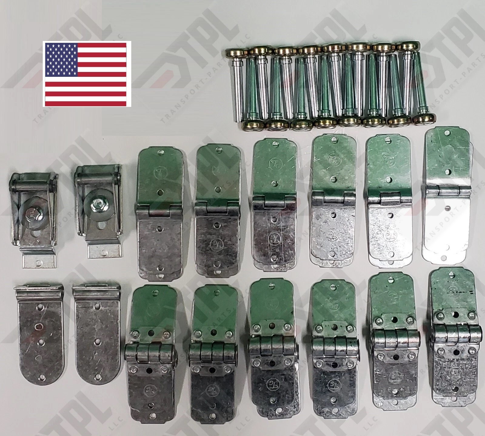 44 Piece TODCO Box Truck /Trailer Roll Up Door Hinge & 1" Roller Kit TPK-1073