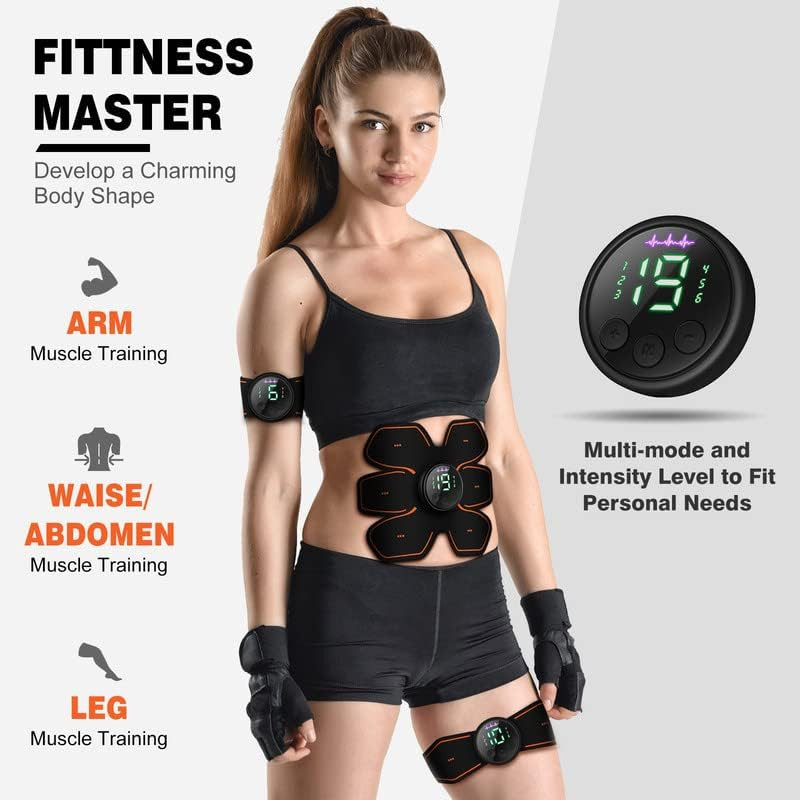 Cepignoly Joinpital ABS Stimulator Workout Equipment, Ab Machine USB Rechargeabl