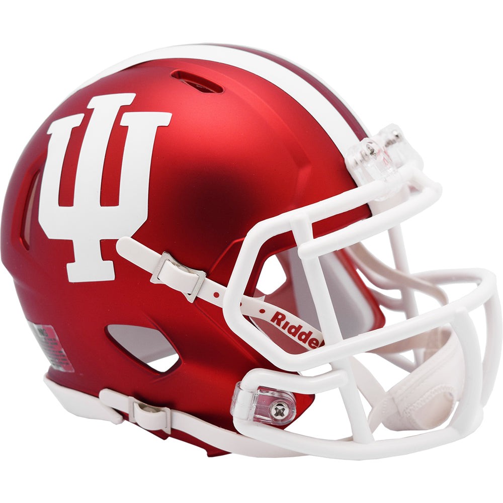 Indiana Hoosiers Anodized Crimson Riddell Speed Mini Football Helmet