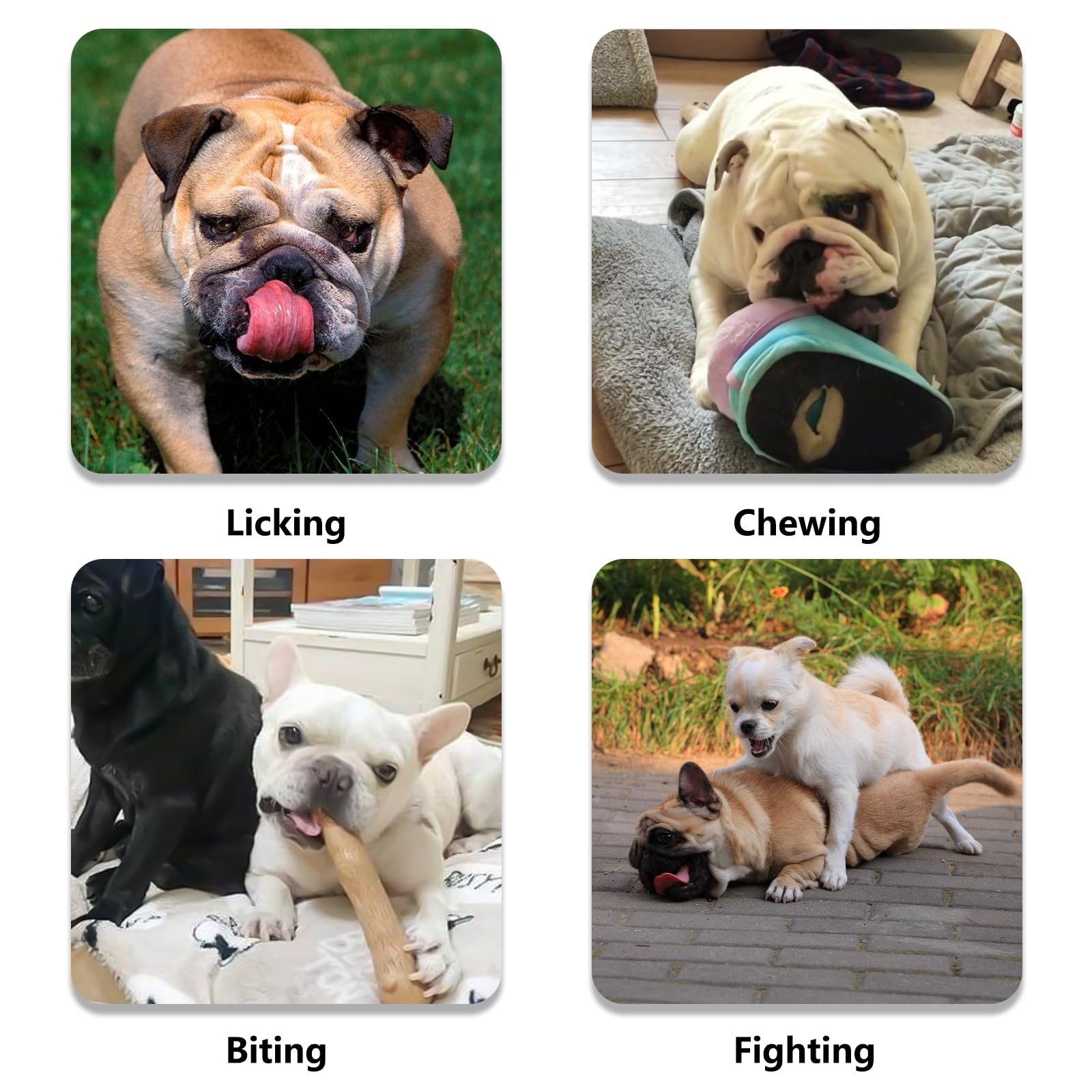 Short Snout Dog Muzzle, Won’t Cover Forehead Bulldog Muzzle Adjustable Breath...