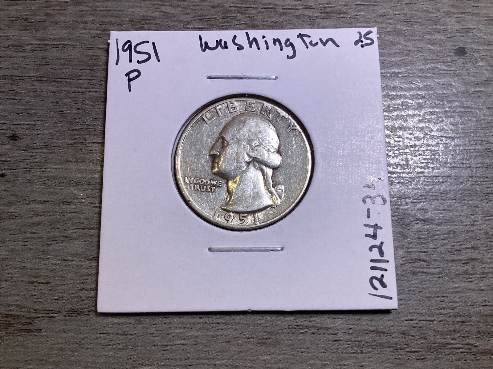 1951 Washington 90% Silver Quarter in Very Fine Condition 1211245 34u