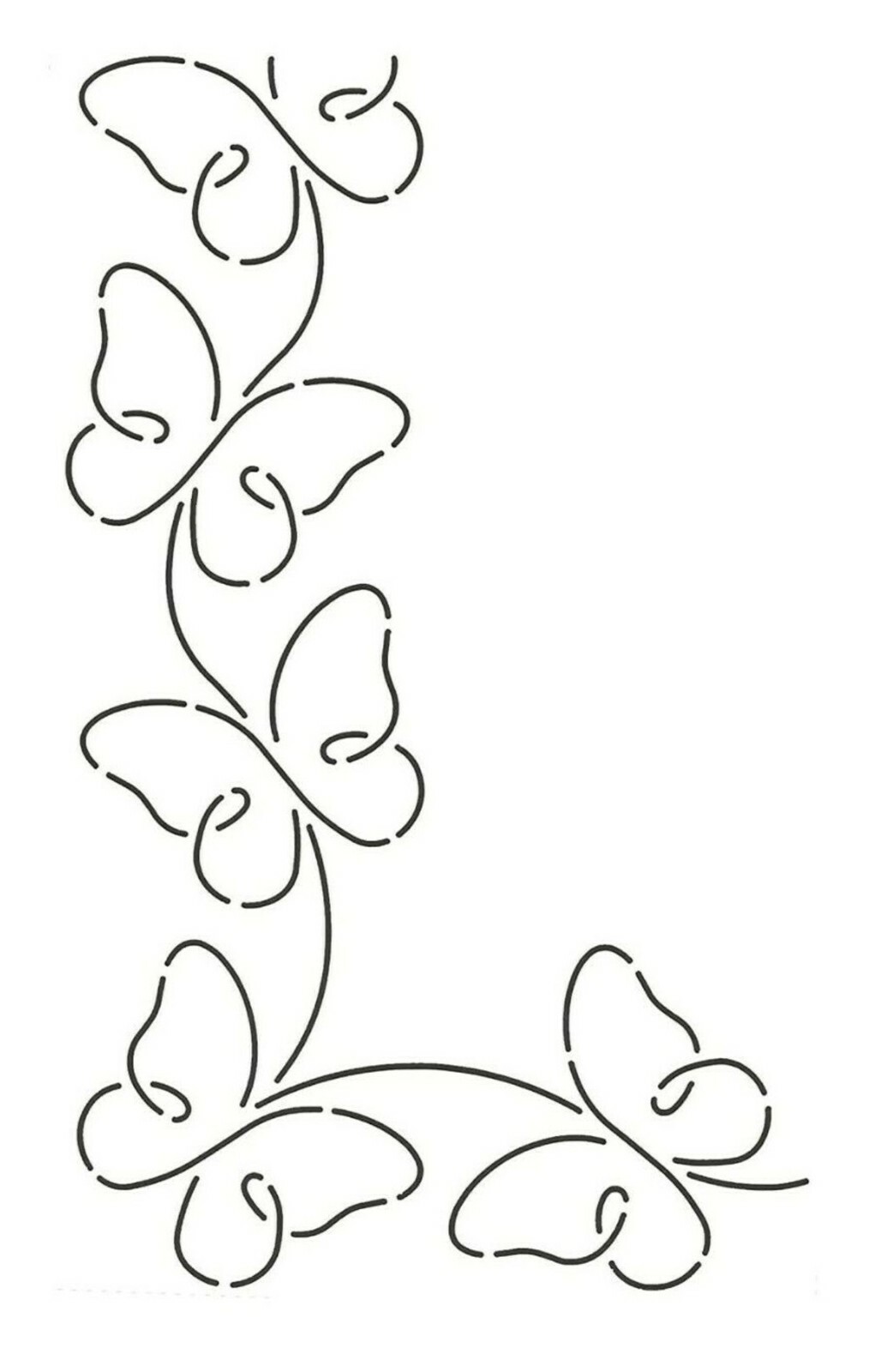 Quilting Stencil Large Butterfly Border Quilt Patterns Corner Plastic Templates