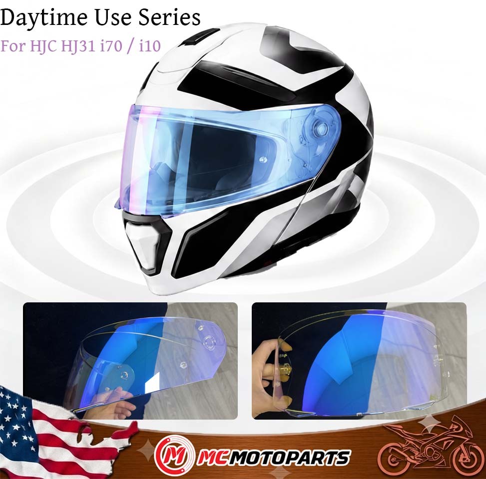 Nnw For HJC HJ31 i70 / i10 Replacement Helmet Visor Day & Night Use Series Clear