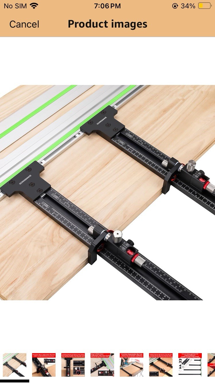 GOINGMAKE Precision Micro Adjustable Flip Stop Jig, 0.001" Accuracy, 53"