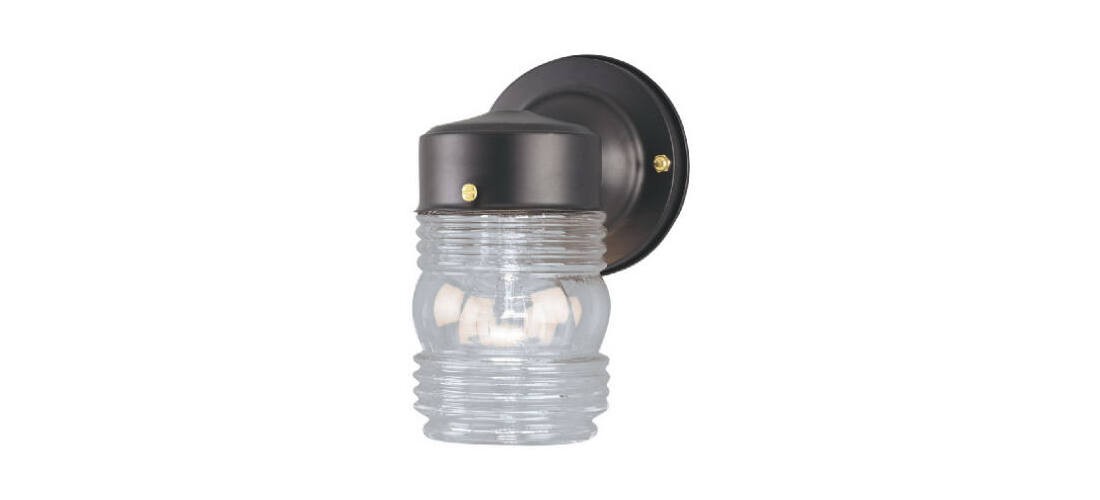 Westinghouse 66885 Jelly Jar Light Matte Black Switch Incandescent Matte