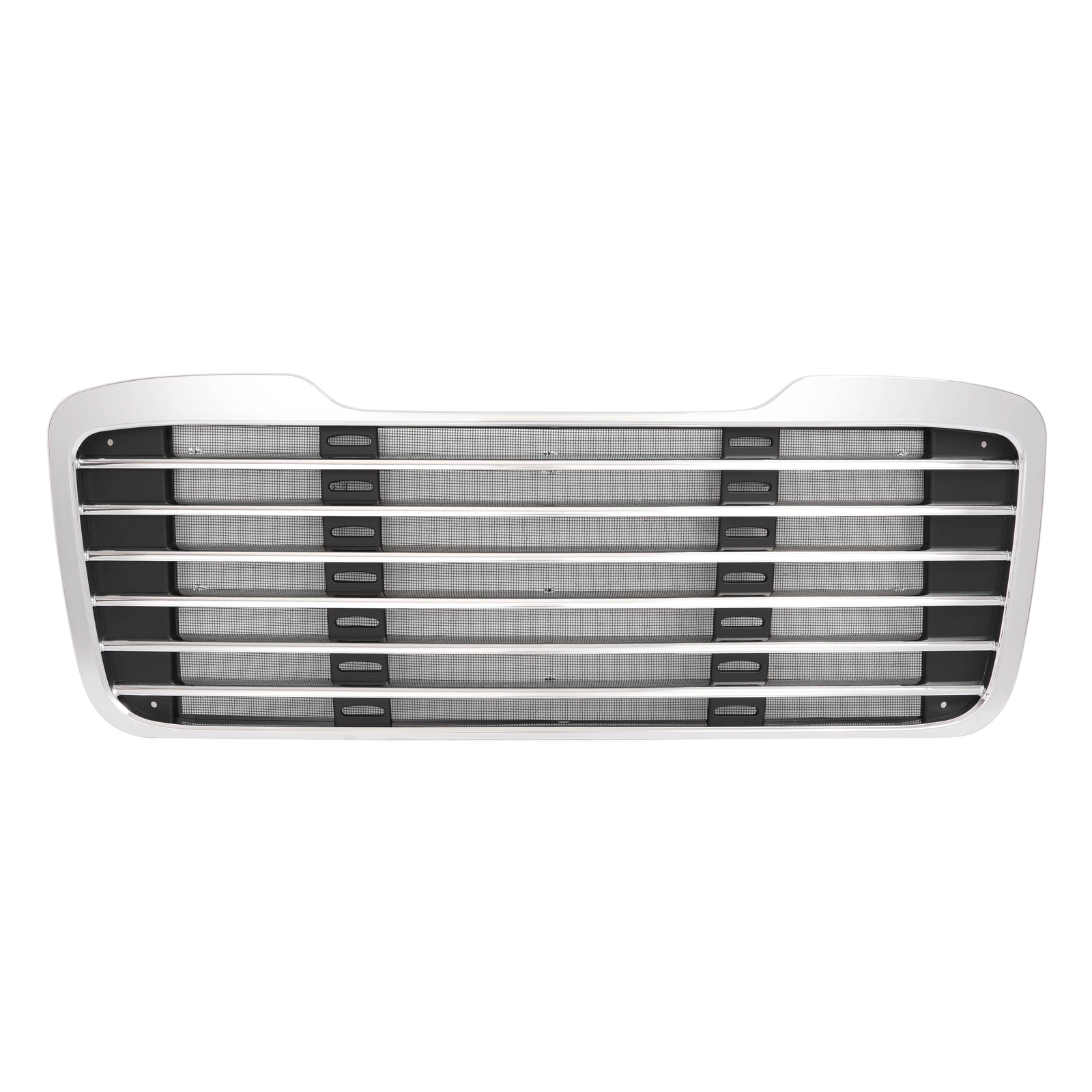 For Freightliner M2 2002-2022 Chrome Front Upper Bumper Grille ABS w/Bug Screen