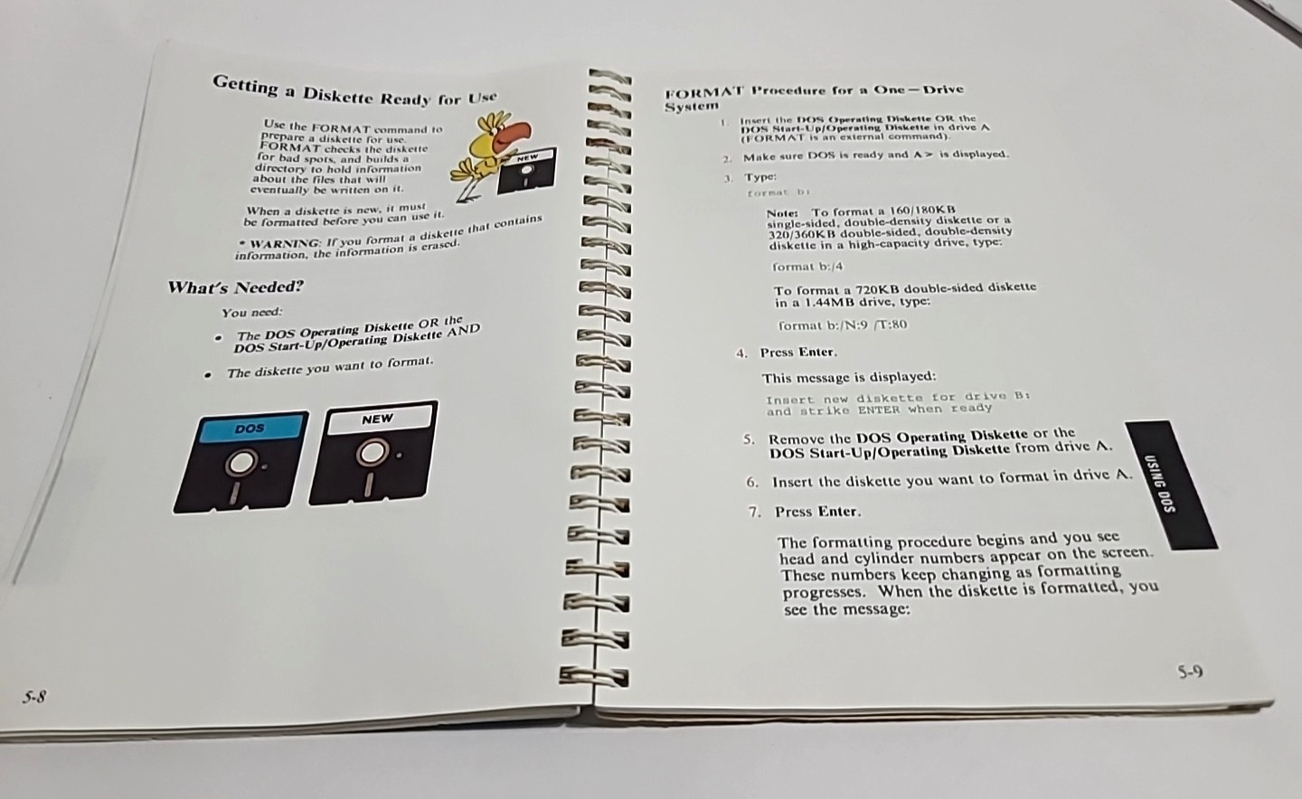 IBM DOS 3.30 User's Guide, 1987 - Good Used Condition