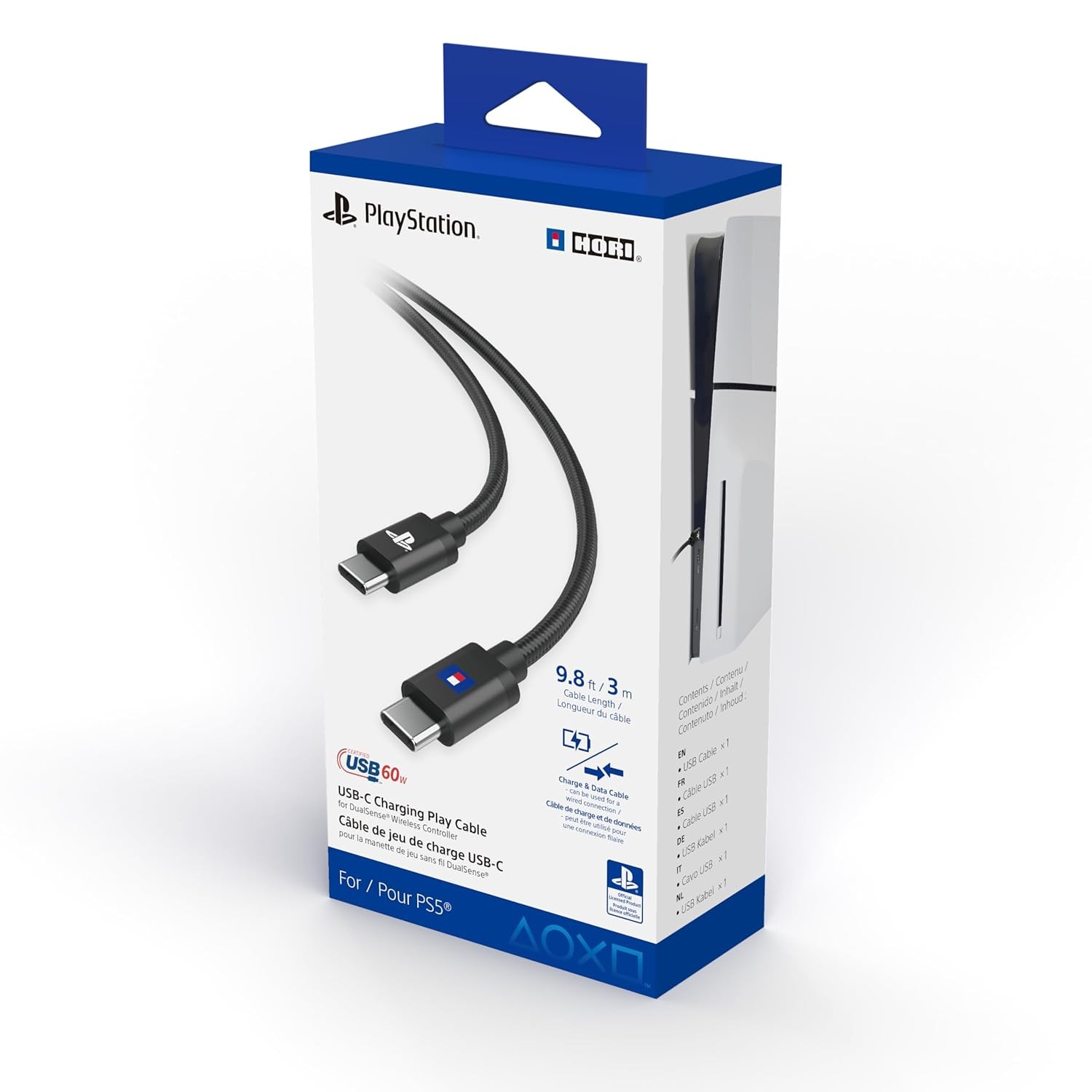 DualSense USB C Charging Cable for Wireless PS5 Controller