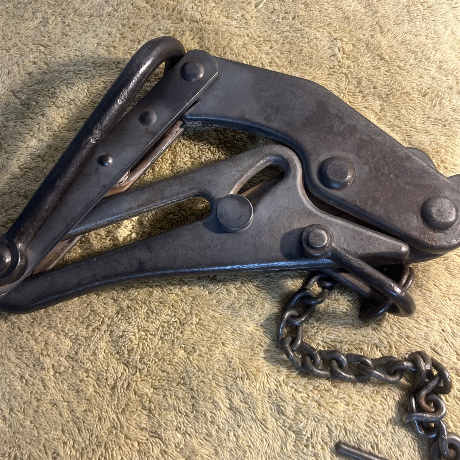 Vtg 1960's Crescent Tool Co Bell System Cable Wire Puller 4-67 Type L Max 5000#
