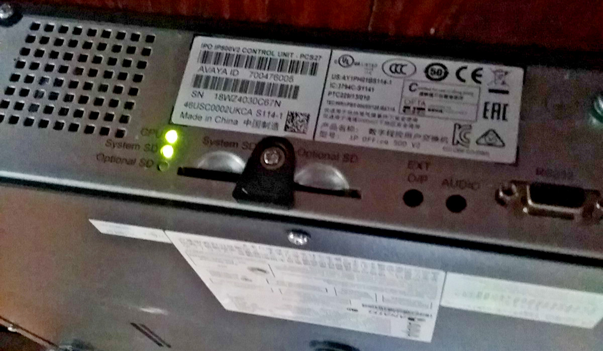 Avaya IP Office 500 V2 Phone Control Unit