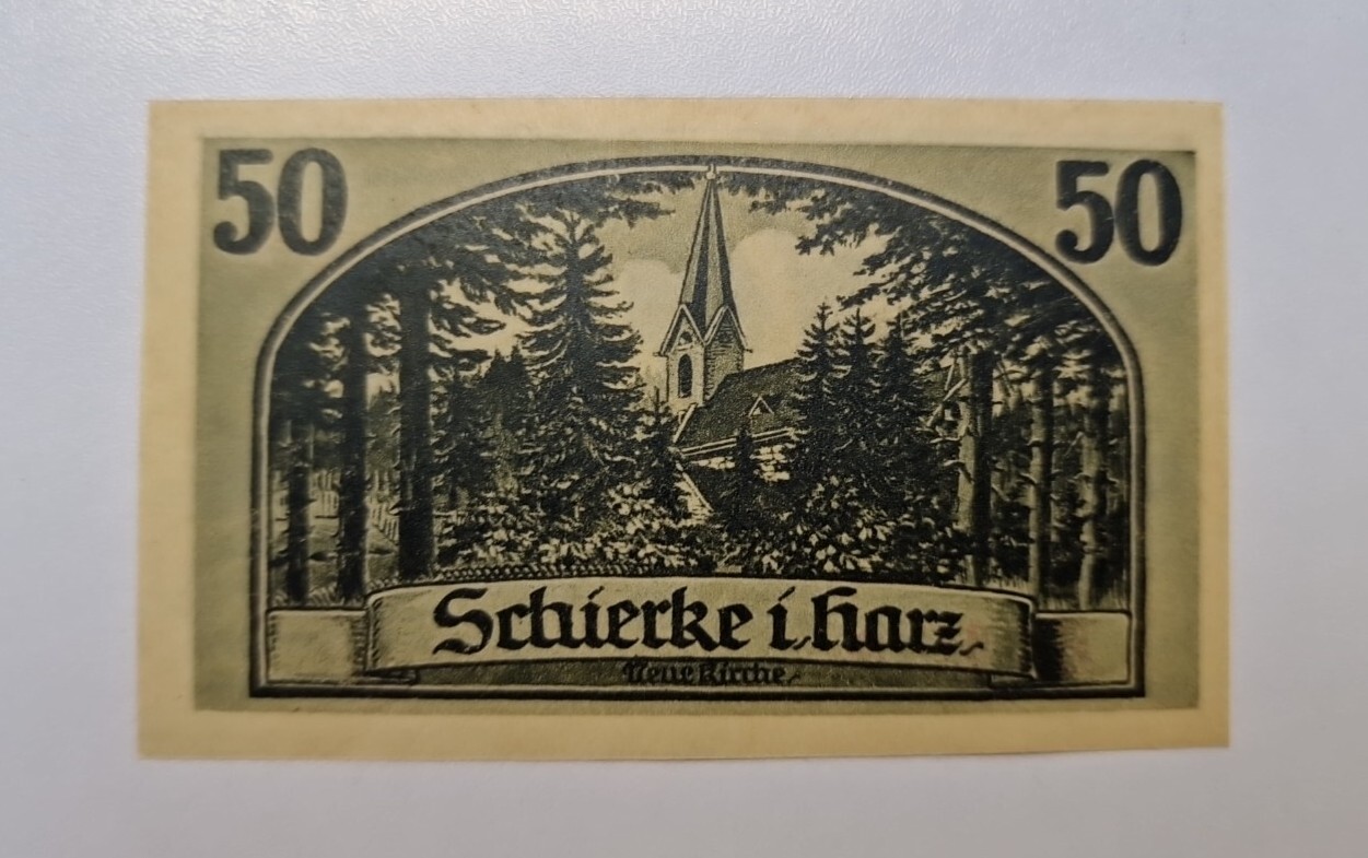 50 Pfennig 1921 Excellent Condition Old BANKNOTE Germany
