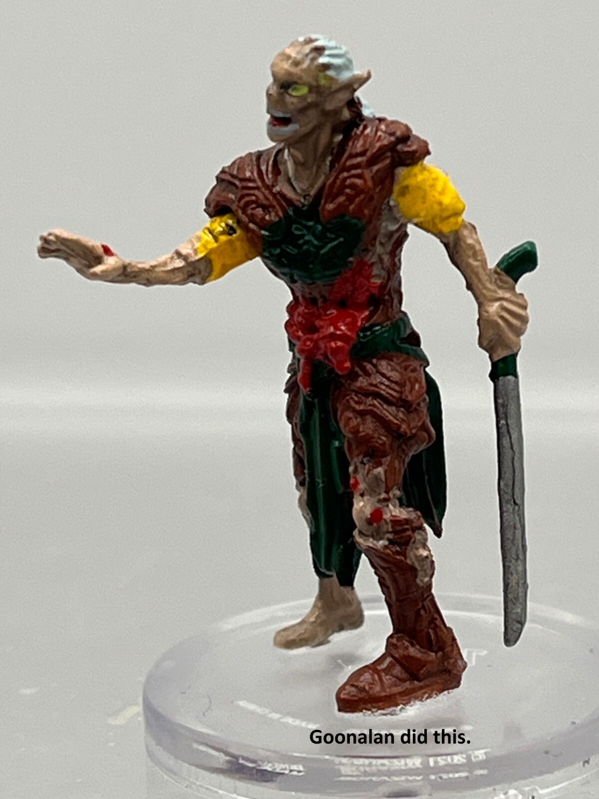 D&D Pathfinder Mini Boneyard 14 Elf Zombie UC