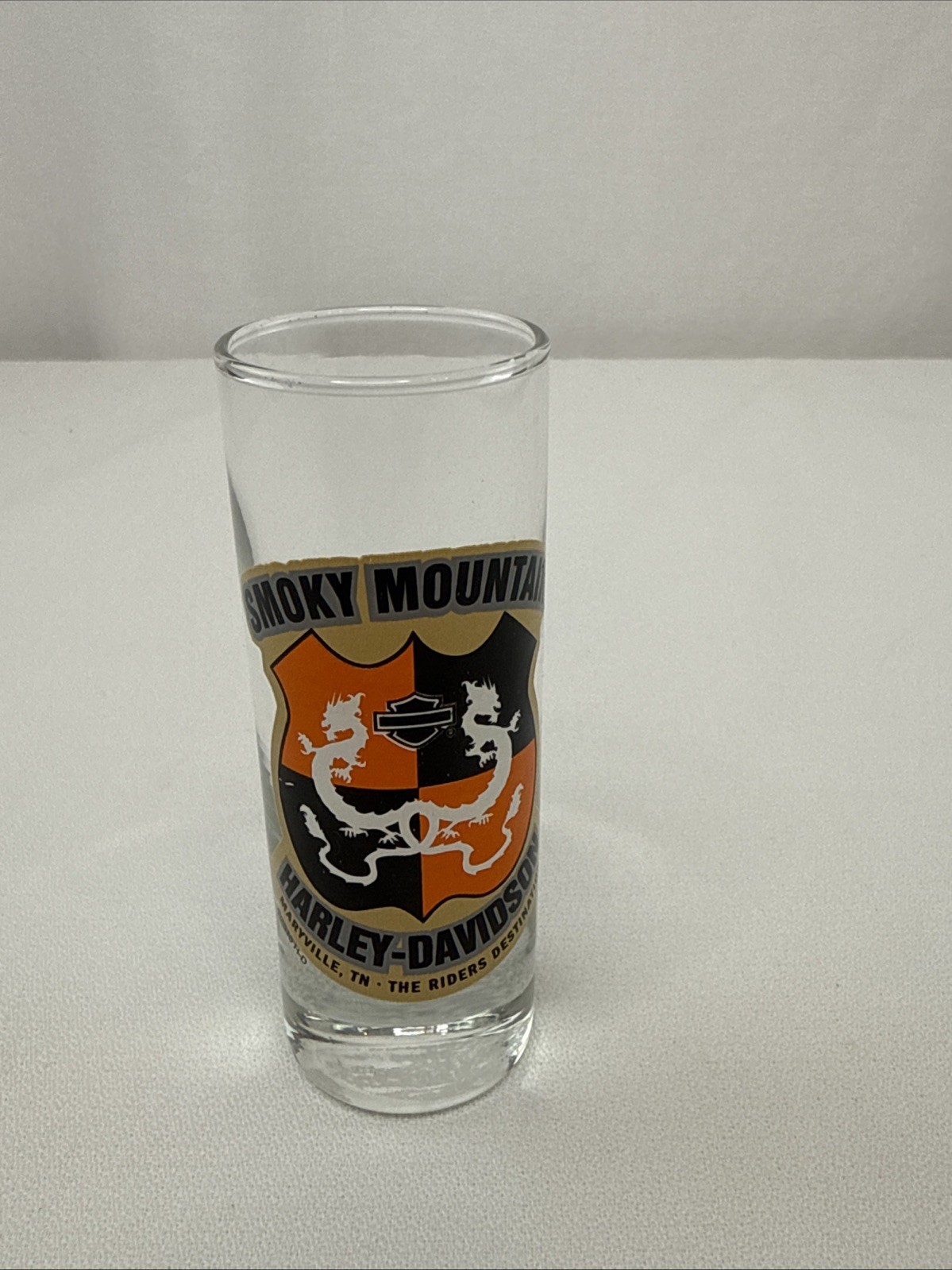 Smoky Mountain Maryville, TN Harley Davidson Shot Glass