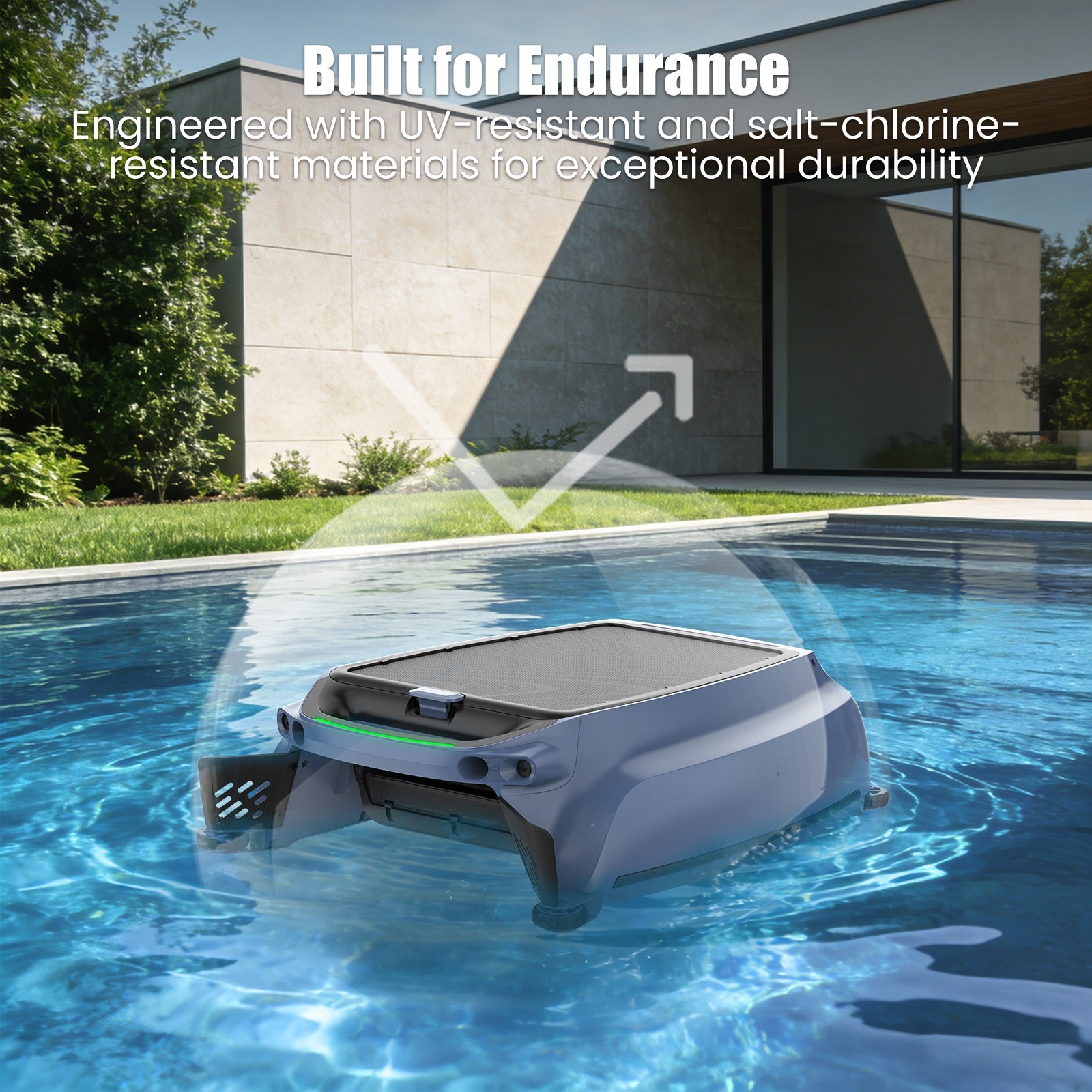 AIRROBO SP200 Solar Powered Robotic Pool Skimmer Automatic Pool Cleaner Robot