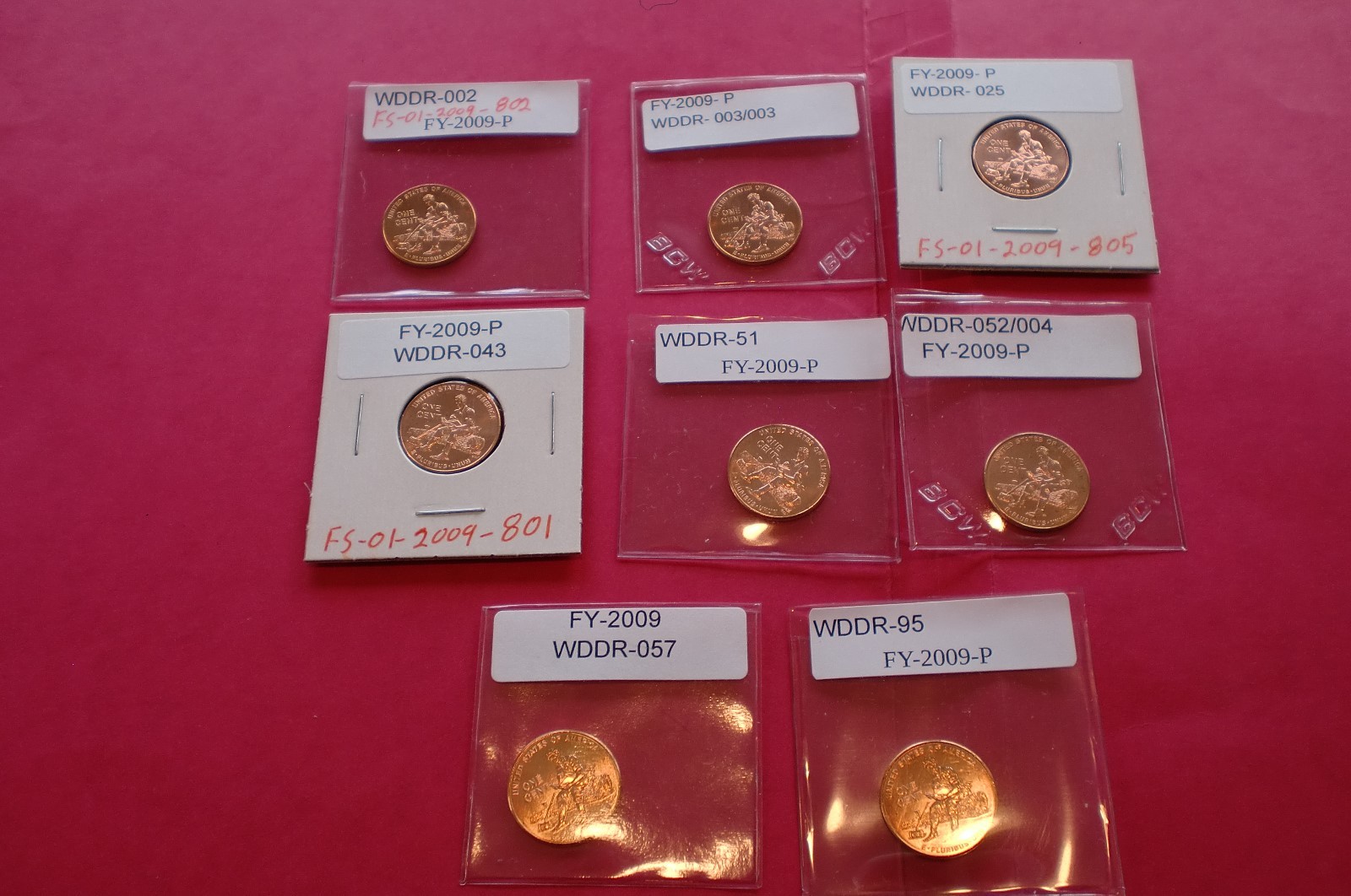 2009p Lincoln cent error(8-Wddr's )  -"Best of" the best of 3 with CPG#