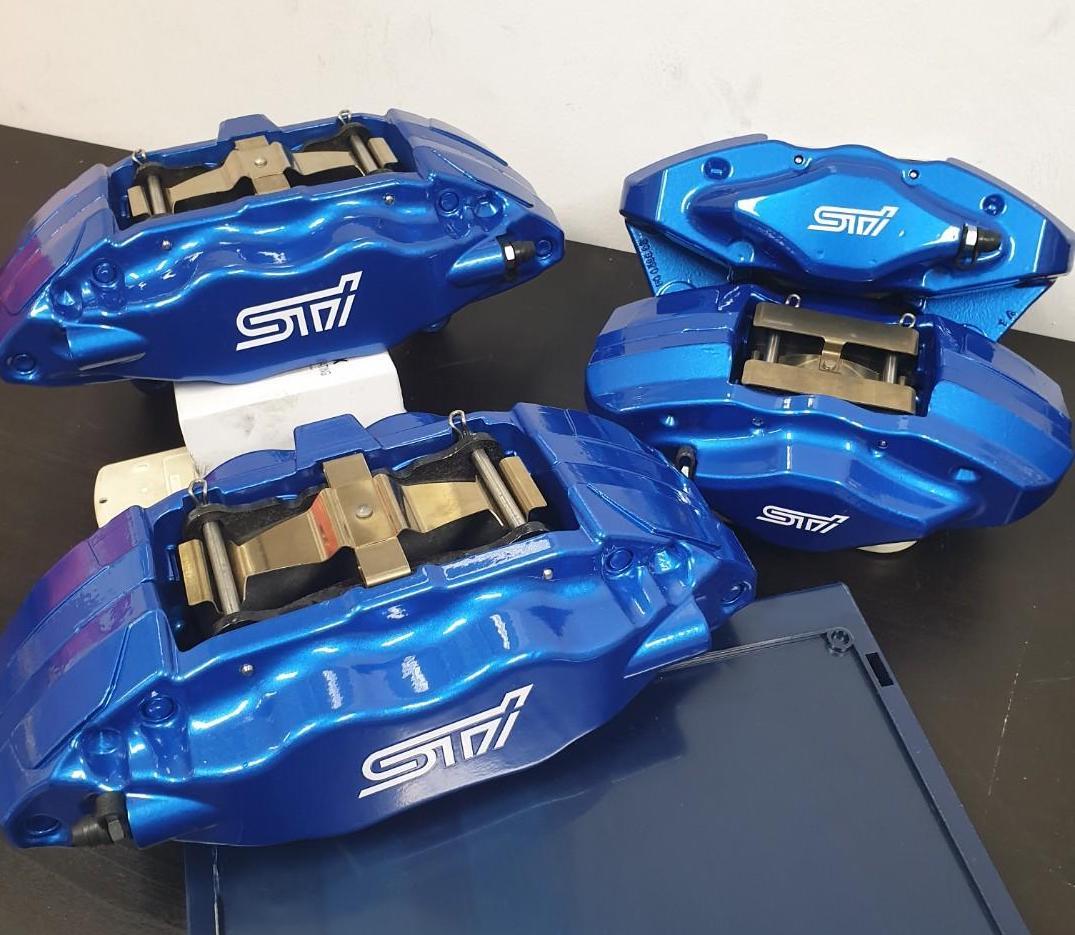 8 x Compatible with Subaru STi WRX Brake Caliper Decals Stickers