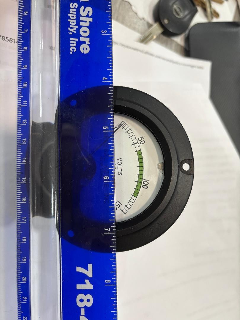 Analog Voltmeter 0-150 VAC only (not for batteries--AC ONLY) for PANEL MOUNT