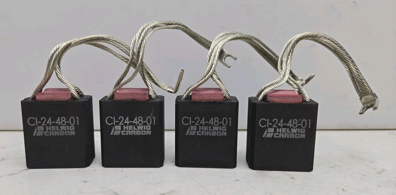 4 Pack Helwig Carbon CI-24-48-01 Multi Section Tamped Brush 1-5/8x1-1/2x3/4" New