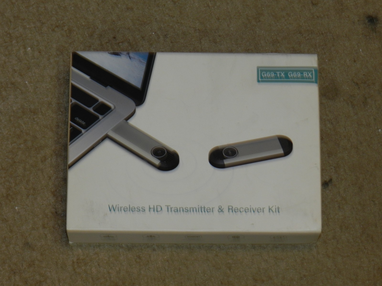 Wireless HD Transmitter & Receiver Kit G69-TX & G69-RX 1080P NEW