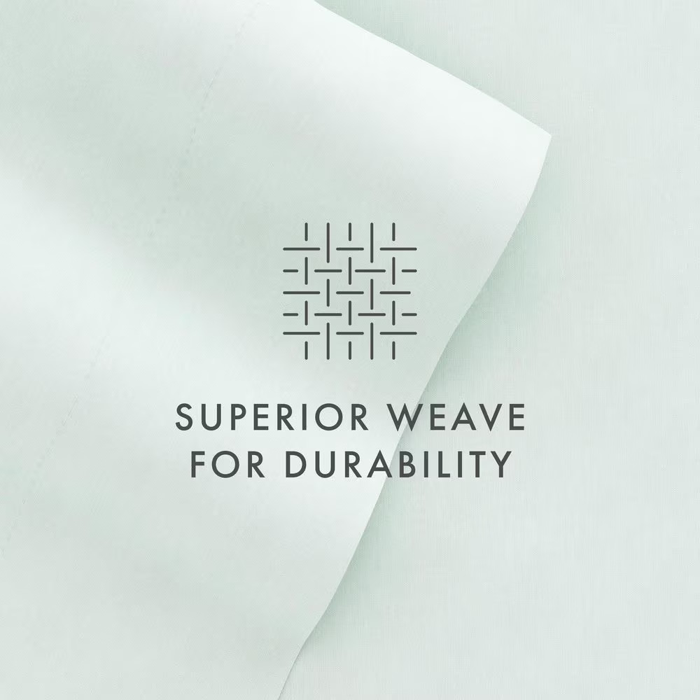 Luxury Ultra Soft 6 Piece Solid Mint Microfiber King Sheet Set Free Shipping New