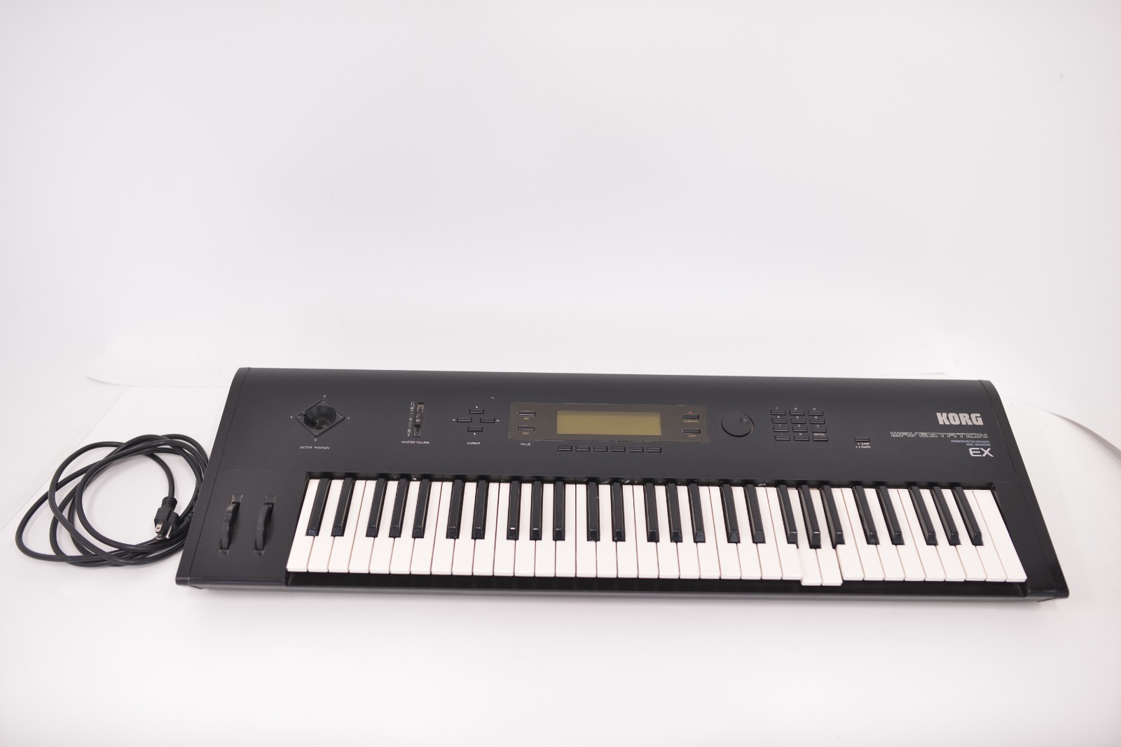 Korg Wavestation EX 1990's Vintage Black Digital Synthesizer Vector Synth