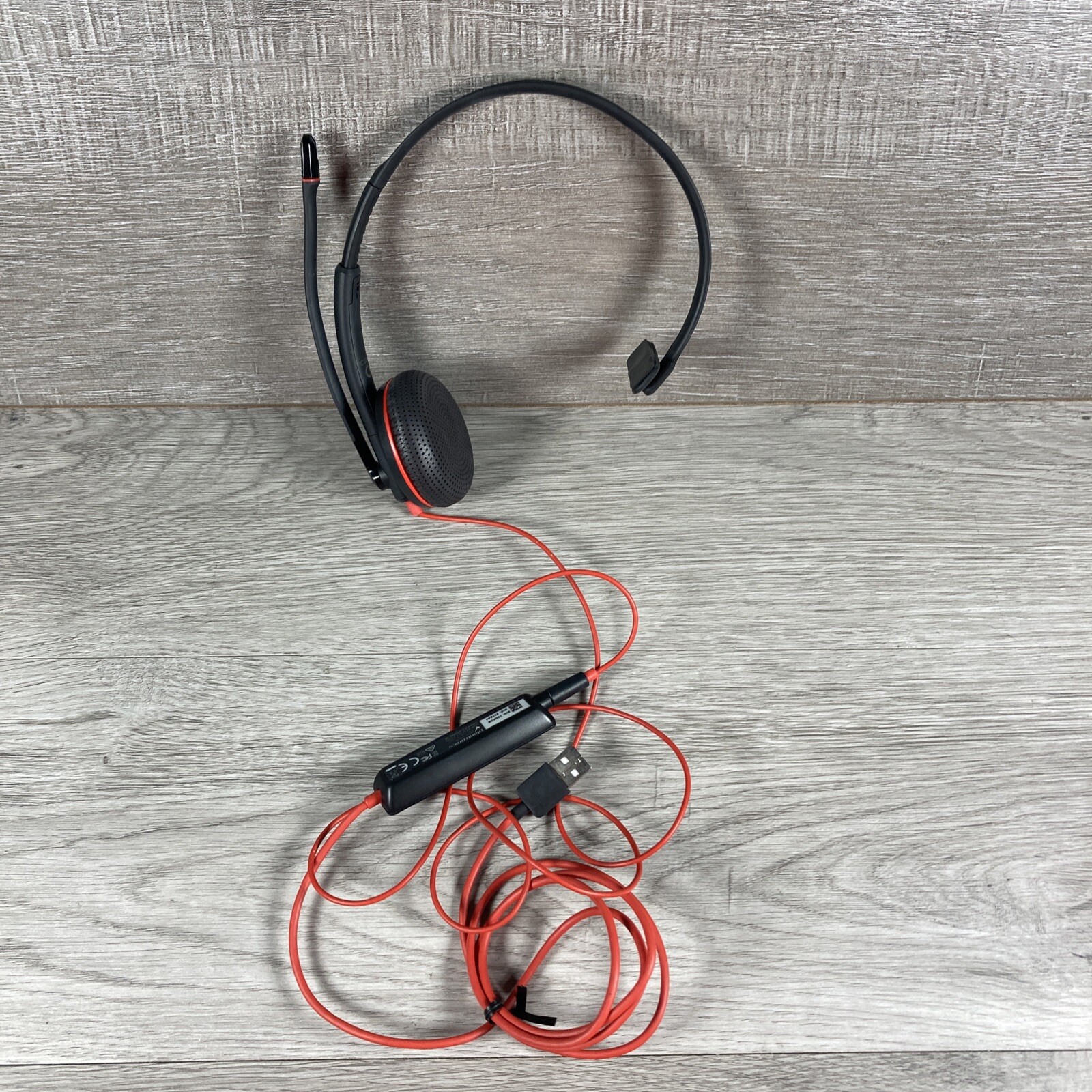 Plantronics C3215T Wired Headset and C3200 USB Adapter