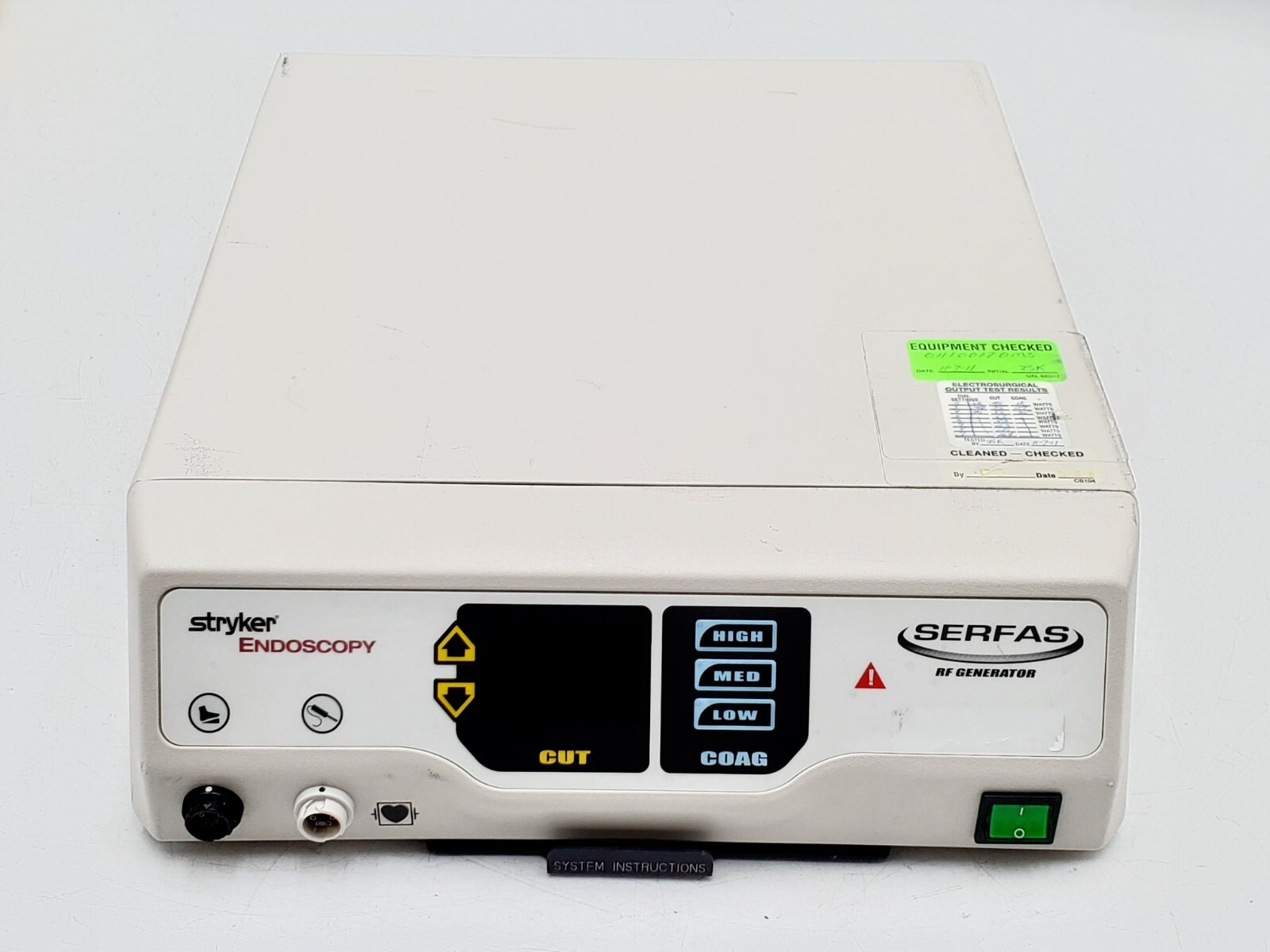 Stryker Serfas Console-115 High-Power RF Generator for Endoscopy